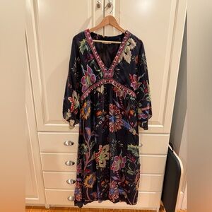 Zara Black Floral Maxi Dress